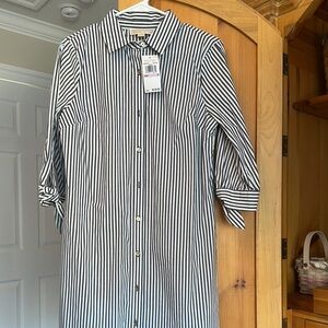 Michael Kors Navy and White Striped Dress - NWT - Size 6